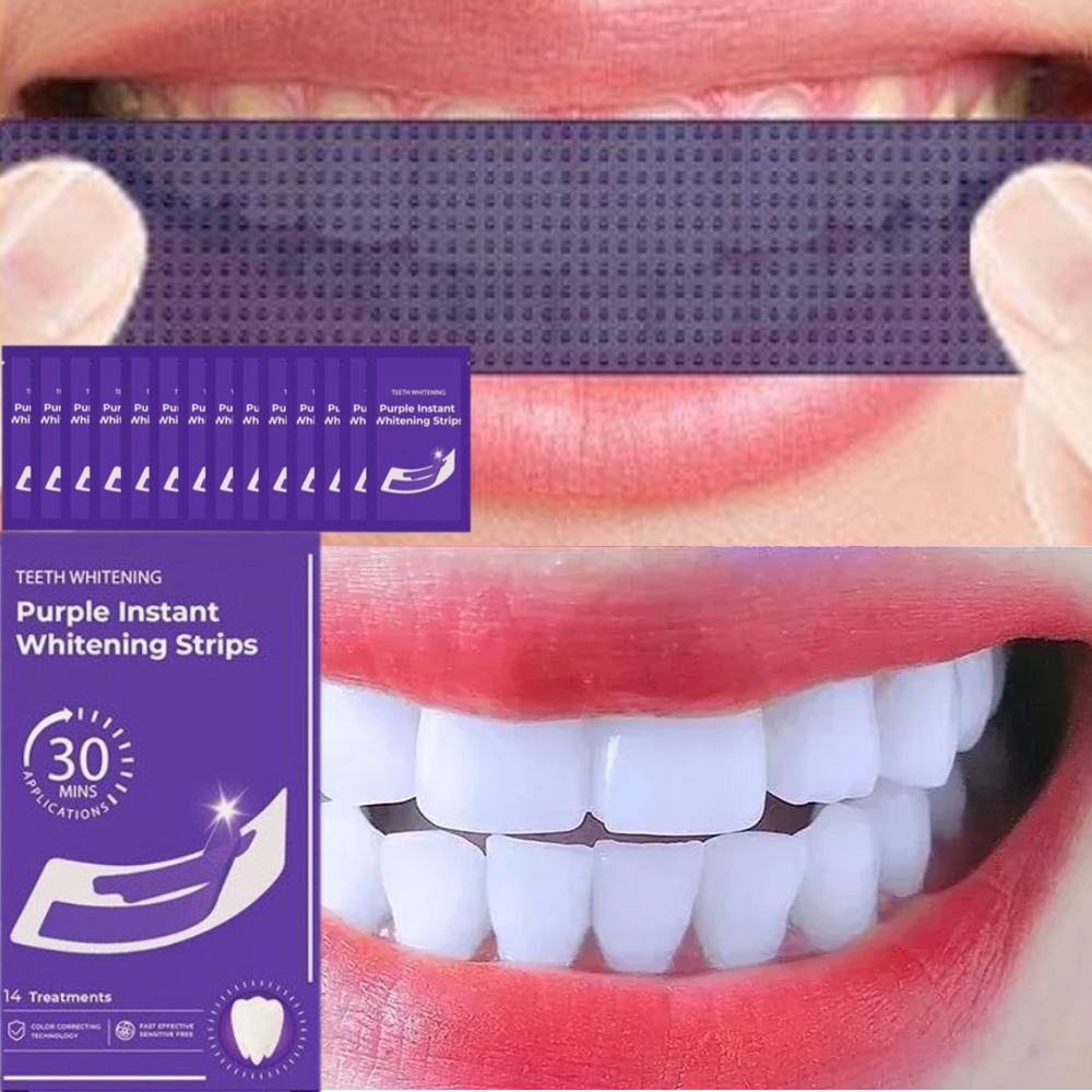 Teeth Whitening Crest - 42 زوجًا من شرائط تبييض الأسنان