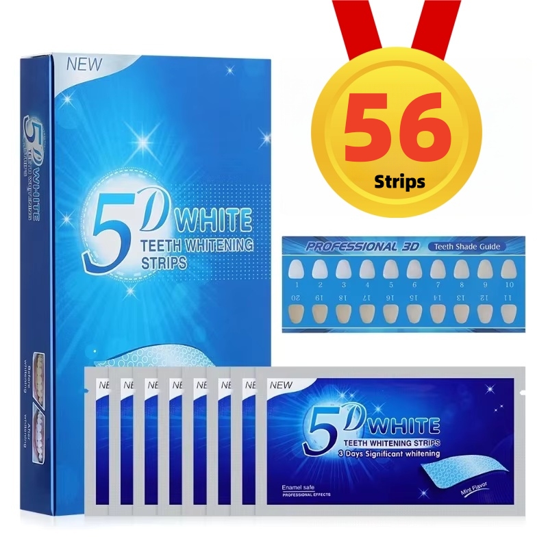 Teeth Whitening Crest - شرائط تبييض الأسنان 5D ، شريط