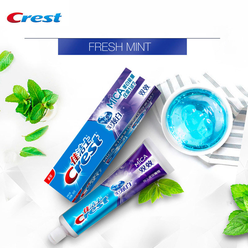 Teeth Whitening Crest - كريست ثلاثية الأبعاد الميكا معجون الأسنان