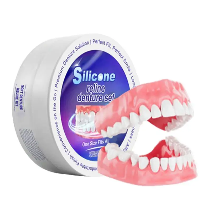 Teeth Whitening With Braces - مجموعة أسنان من السيليكون تناسب أطقم