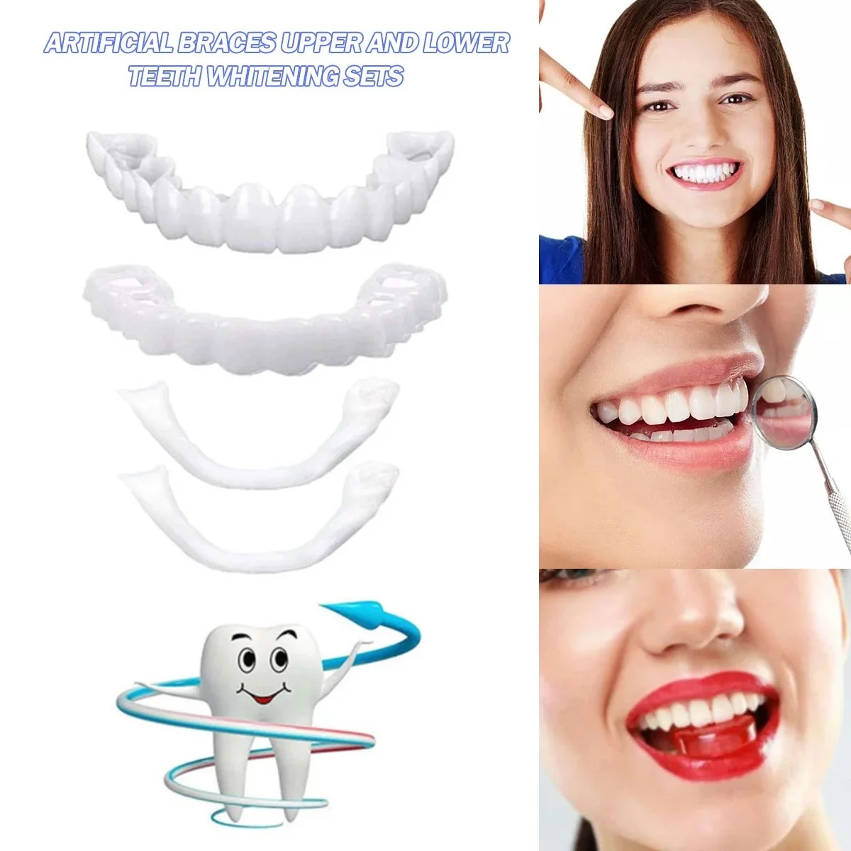 Teeth Whitening With Braces - أطقم أسنان اصطناعية مؤقتة لتبييض الأسنان