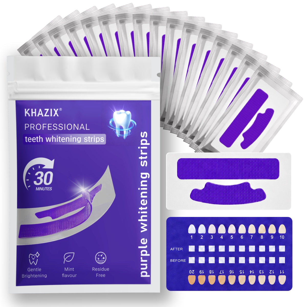 Teeth Whitening Retainer - 7 قطع من شرائط تبييض الأسنان