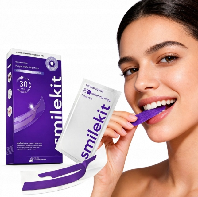 Teeth Whitening Crest - مجموعة لاصقات تبييض الأسنان من ماركة