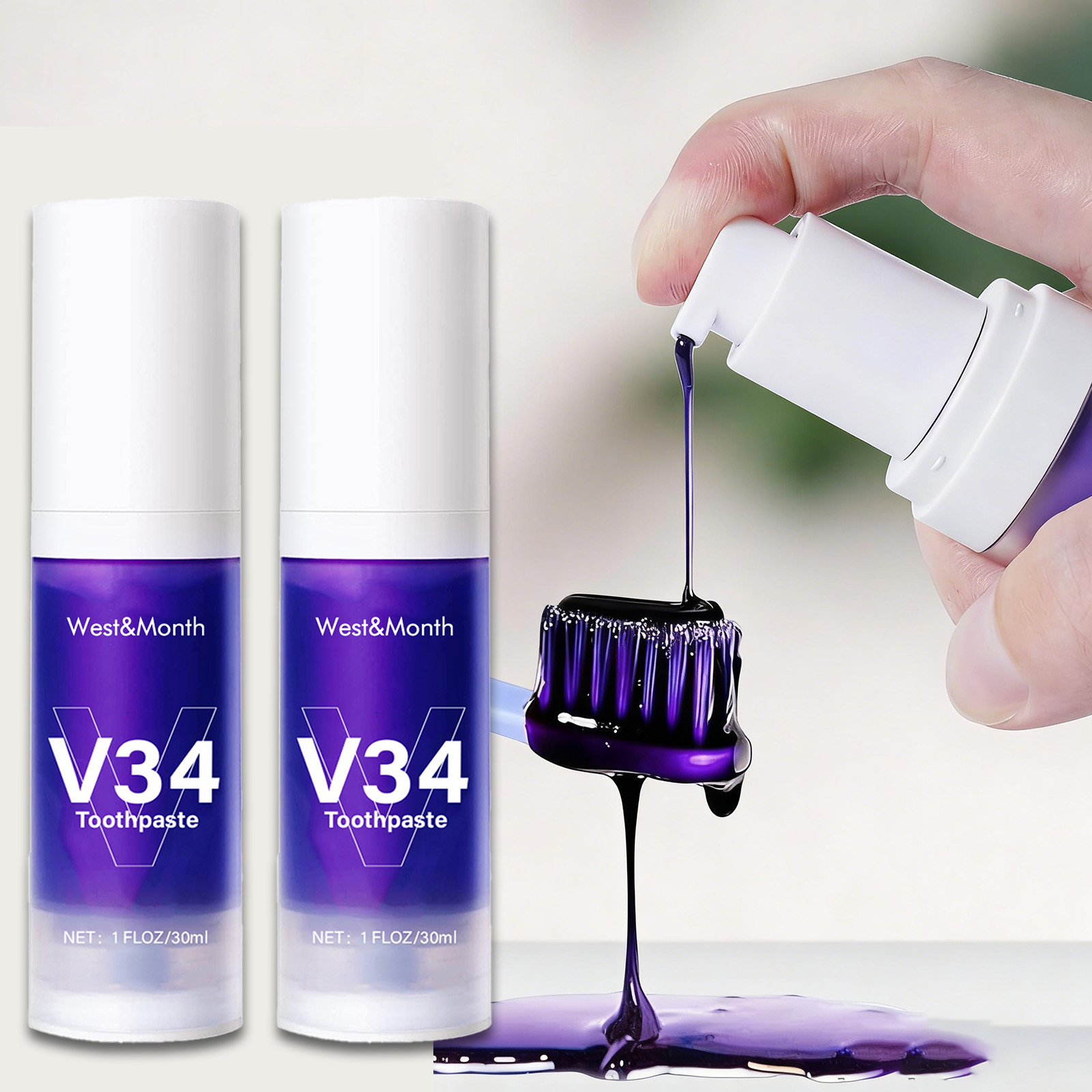 Teeth Whitening Crest - معجون أسنان مبيض الأسنان V34 30