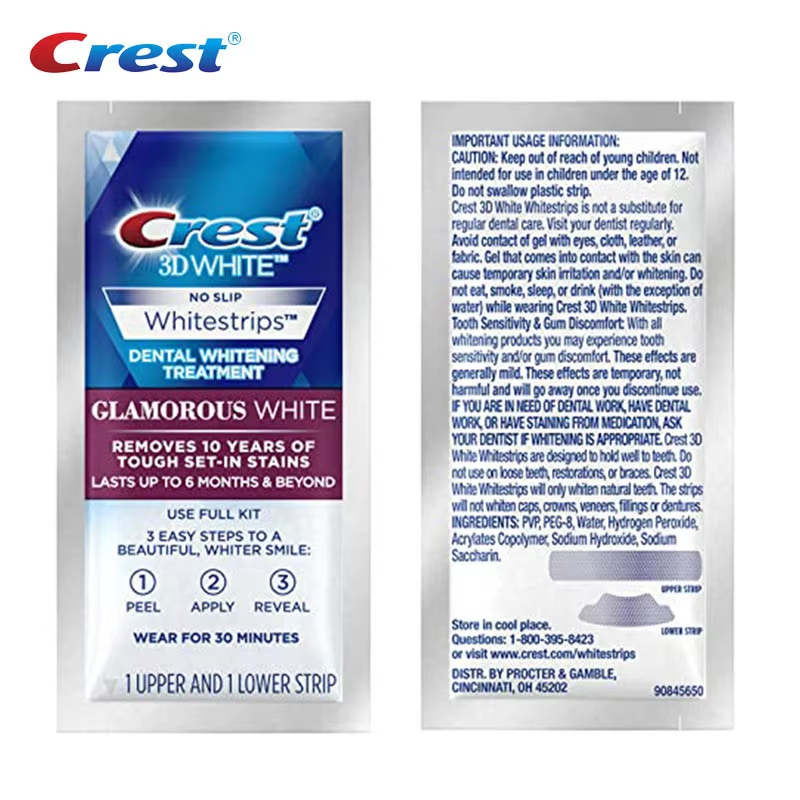 شرائط كريست 3D لتبييض الأسنان، - مراجعة Teeth Whitening Crest وسعره