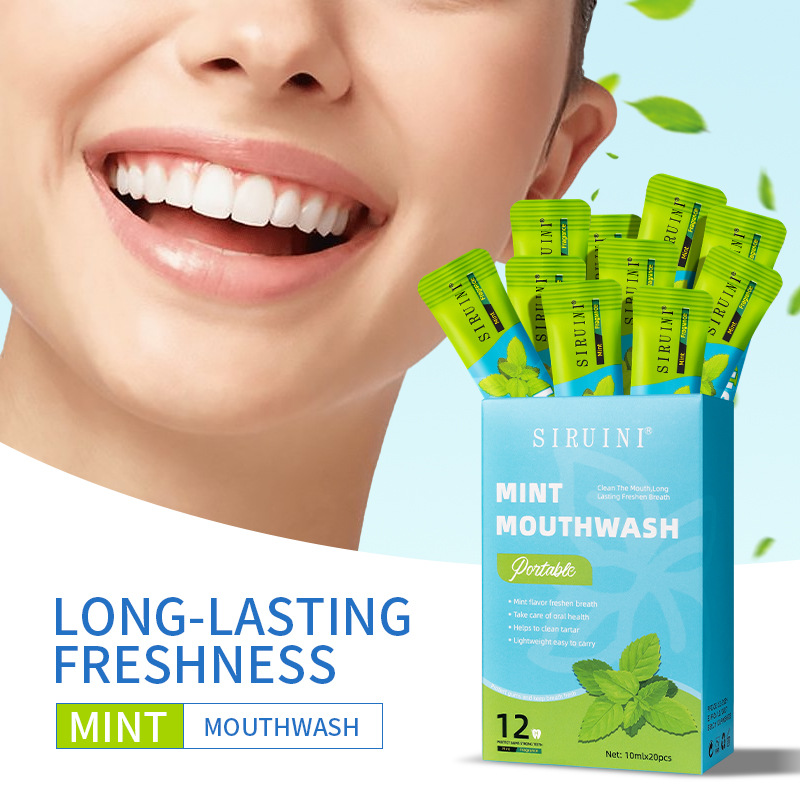 20 قطعة غسول الفم القابل للتصر - مراجعة Teeth Whitening Mouthwash وسعره