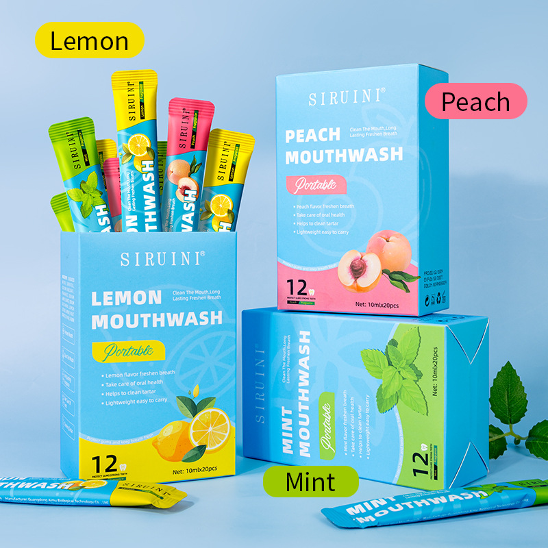 20 قطعة غسول الفم القابل للتصر - مراجعة Teeth Whitening Mouthwash وسعره
