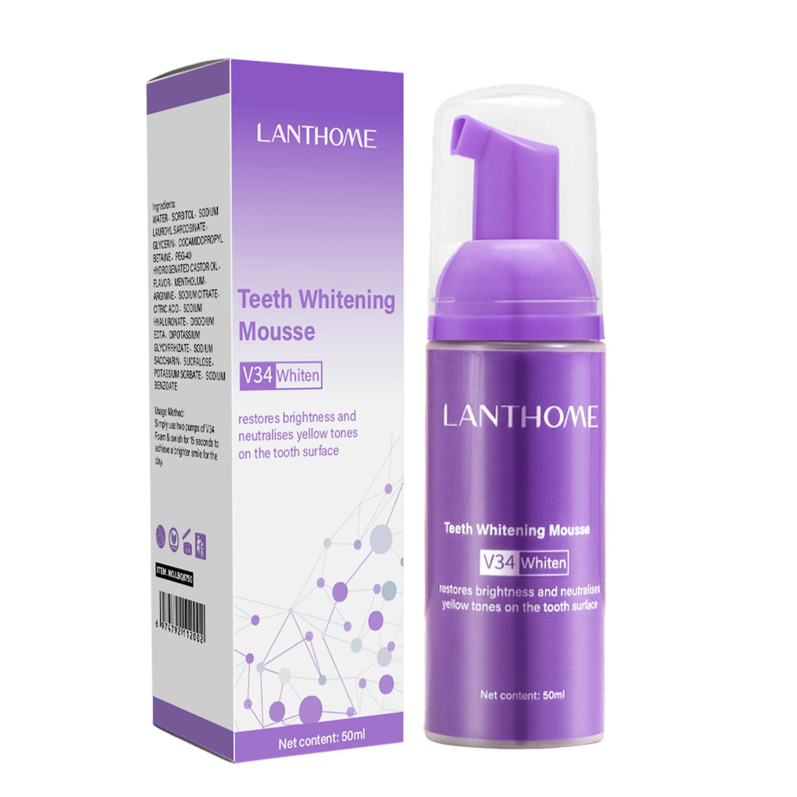 معجون أسنان V34 موس لتنظيف الأ - مراجعة Teeth Whitening Crest وسعره