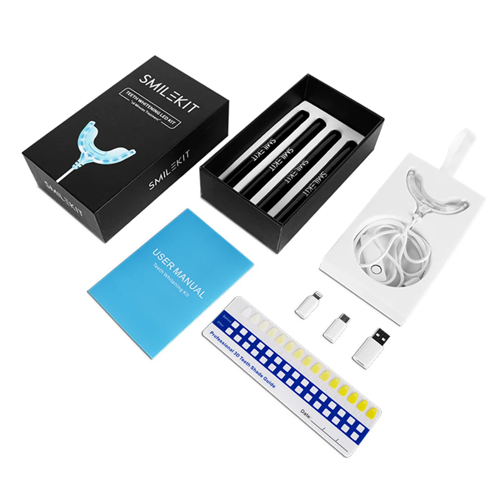 توقيت ذكي 16 LED ضوء بارد طقم  - مراجعة Teeth Whitening Kit With Light وسعره