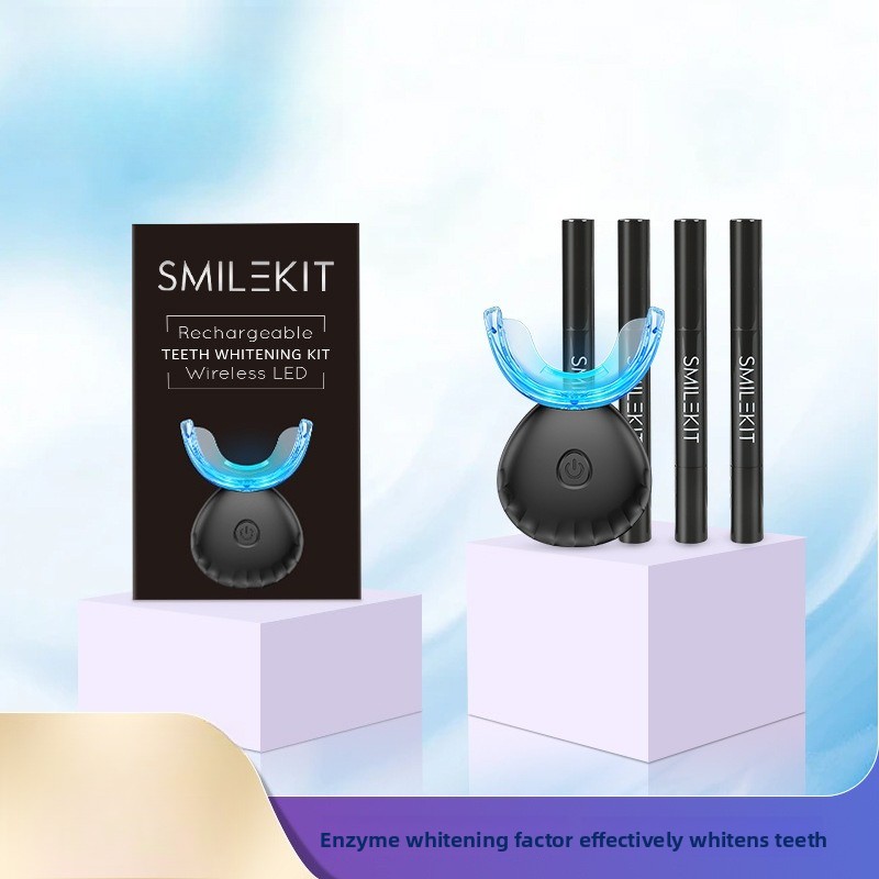 طقم تبييض الأسنان مع شحن لاسلك - مراجعة Teeth Whitening Kit At Home وسعره