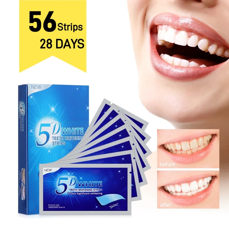 شرائط تبييض الأسنان 5D ، شريط  - مراجعة Teeth Whitening Crest وسعره
