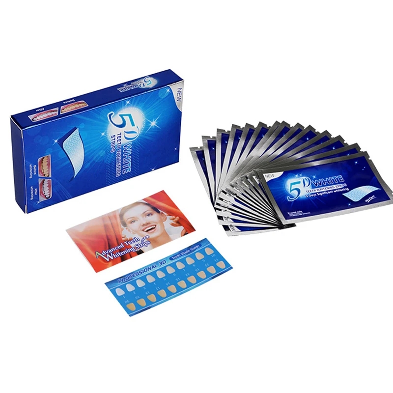 شرائط تبييض الأسنان 5D ، شريط  - مراجعة Teeth Whitening Crest وسعره