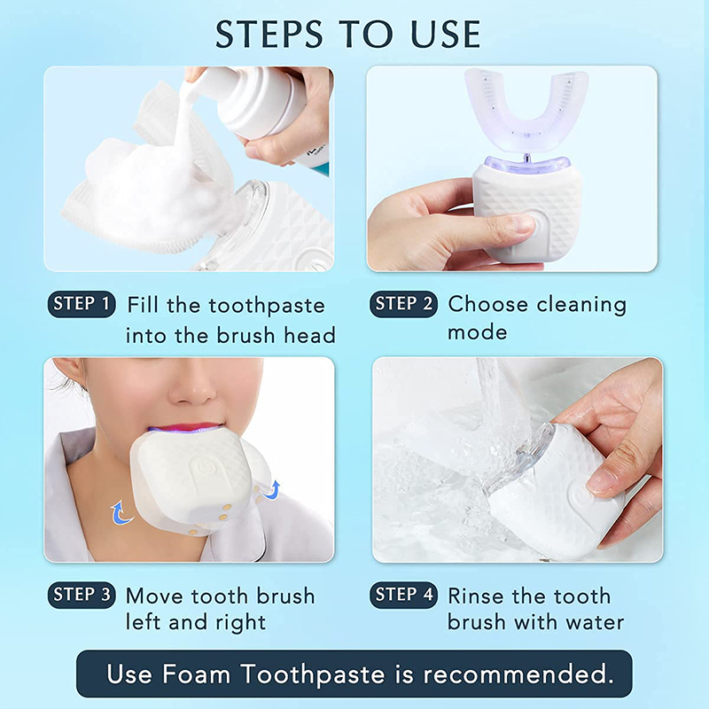 جهاز تبييض الأسنان على شكل حرف - مراجعة Teeth Whitening Kit With Light وسعره