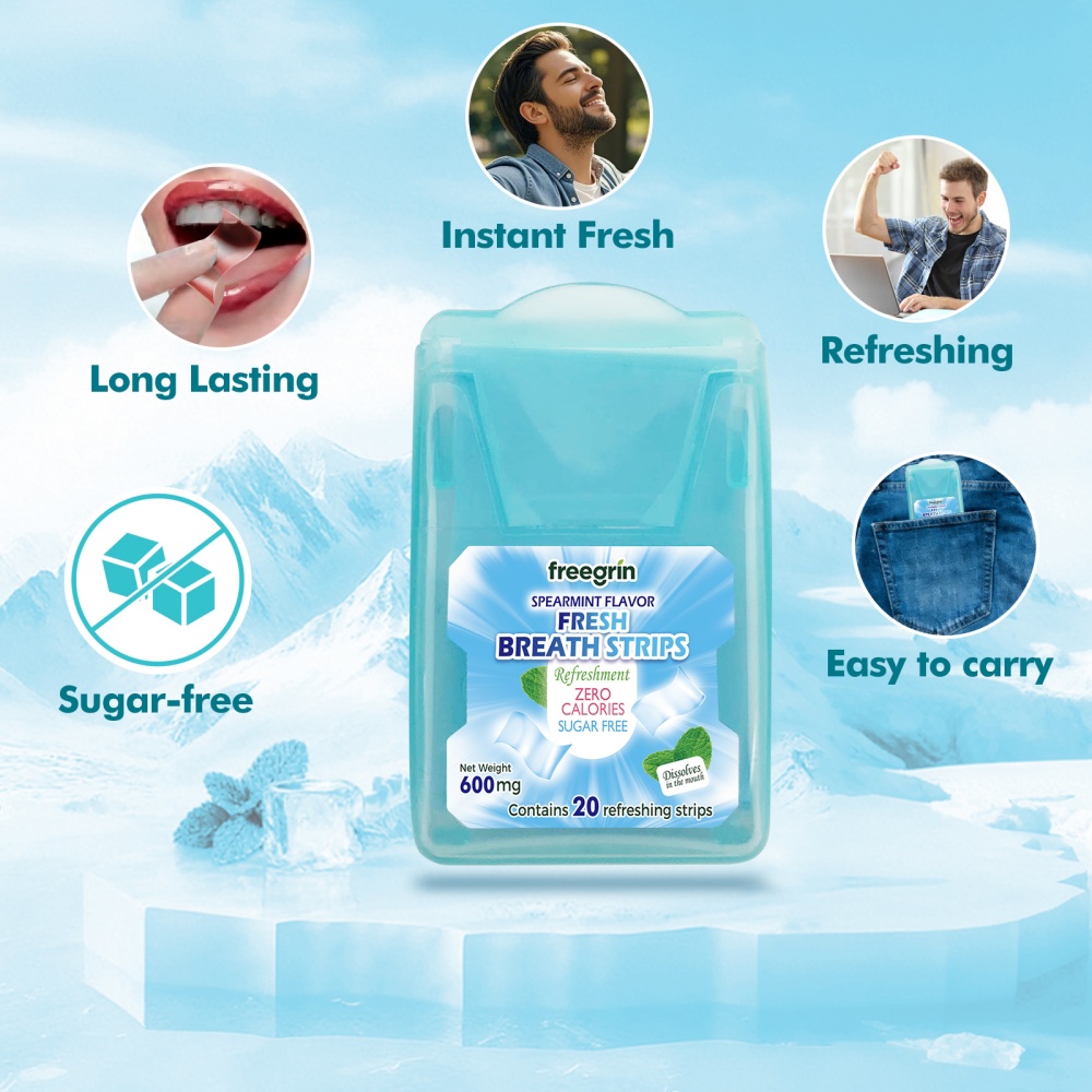 شرائح فري جرين بنكهة النعناع ا - مراجعة Teeth Whitening Instant وسعره