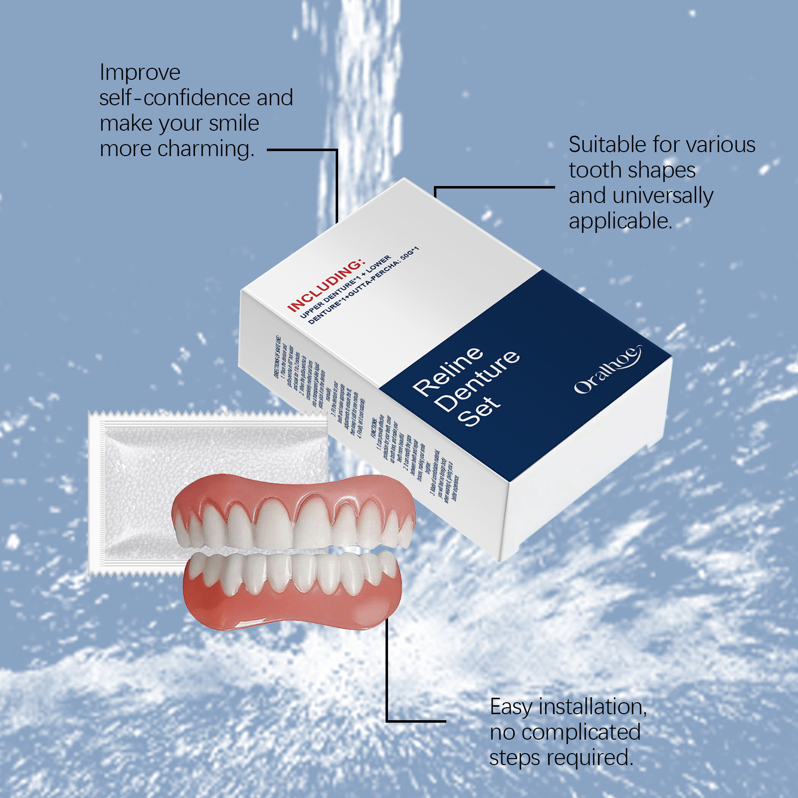 أطقم الأسنان الكاذبة الأسنان ا - مراجعة Teeth Whitening With Braces وسعره