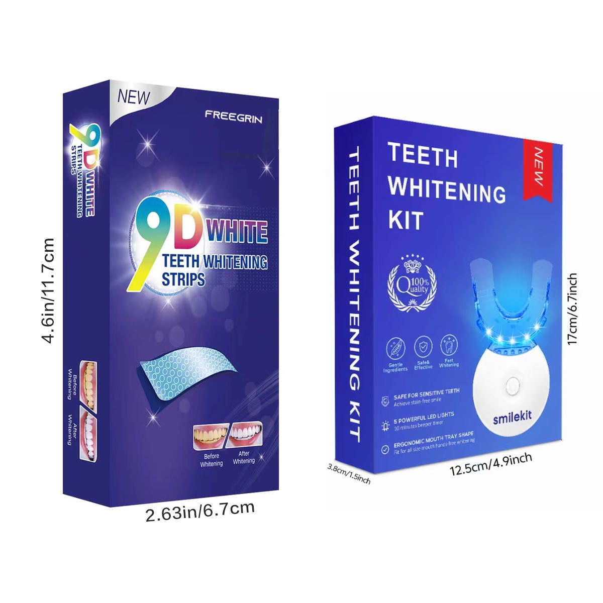 مجموعة تبييض الأسنان - 5X مبيض - مراجعة Teeth Whitening Kit With Light وسعره