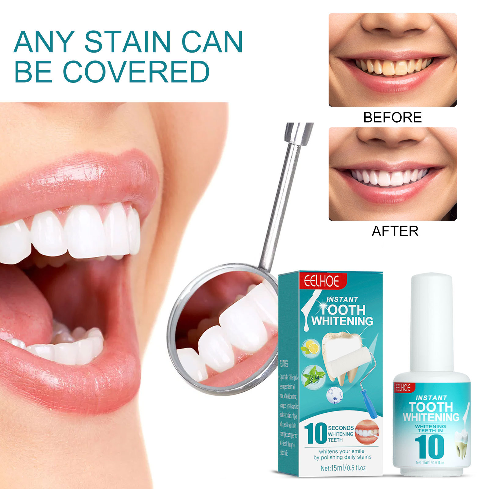 طلاء تبييض الأسنان يزيل بفعالي - مراجعة Teeth Whitening Effective وسعره