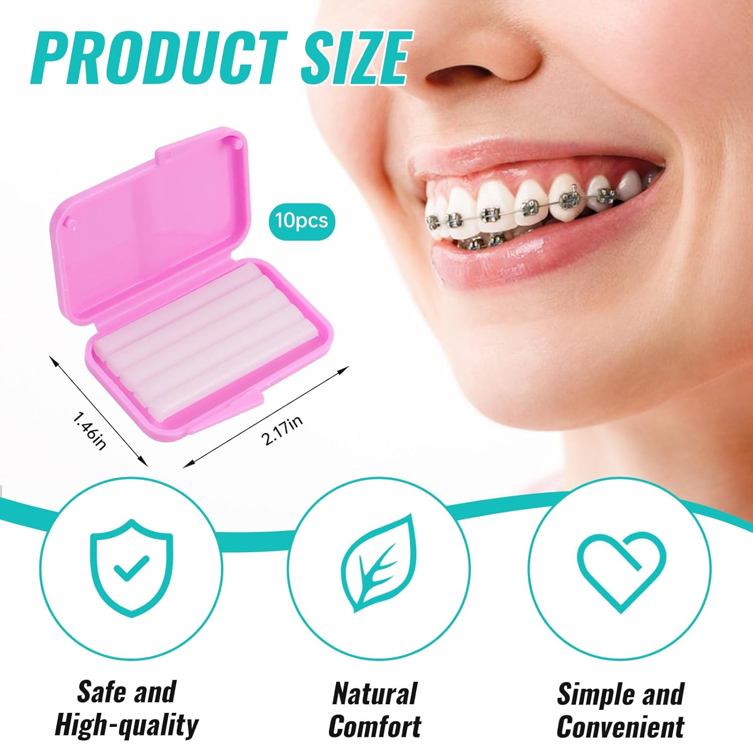 10 صندوق شمع لتقويم الأسنان لت - مراجعة Teeth Whitening With Braces وسعره