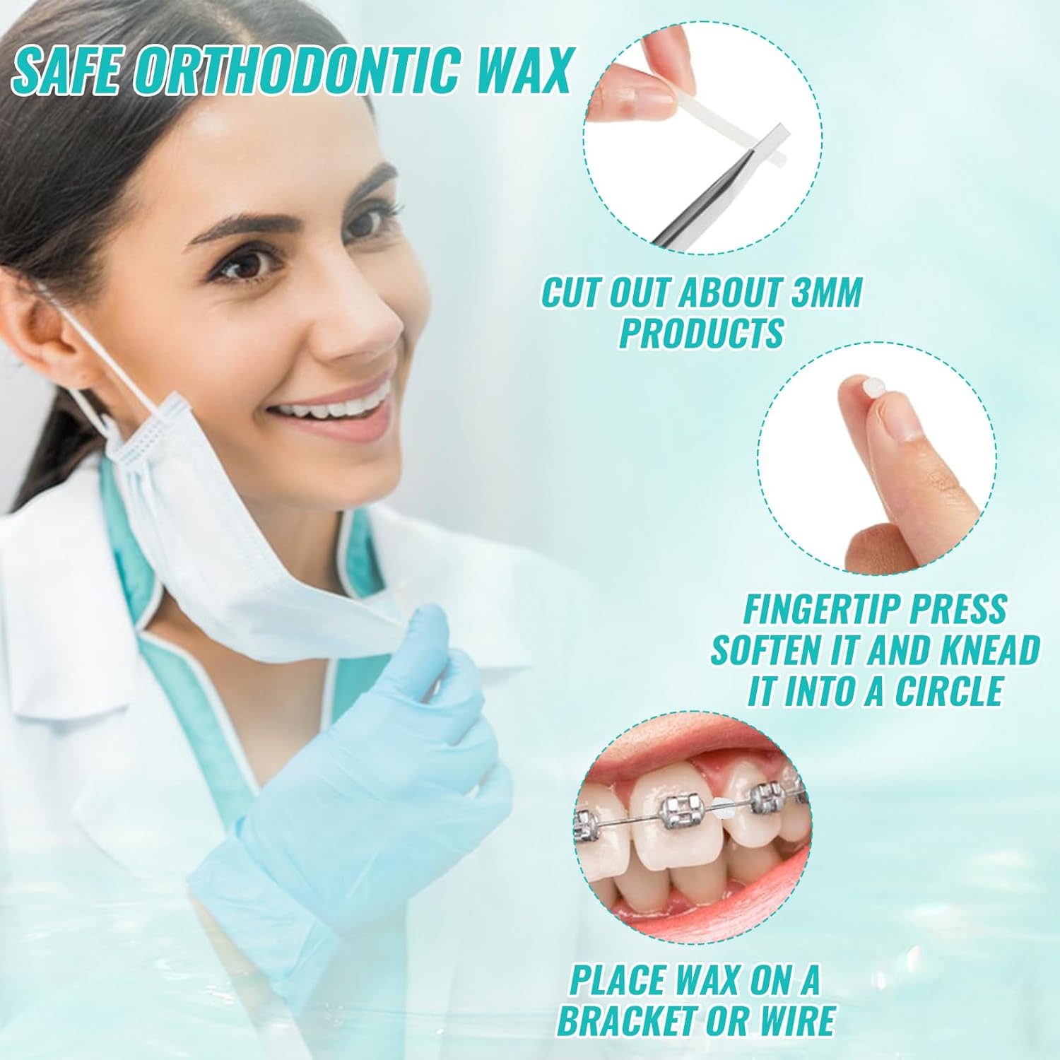 10 صندوق شمع لتقويم الأسنان لت - مراجعة Teeth Whitening With Braces وسعره