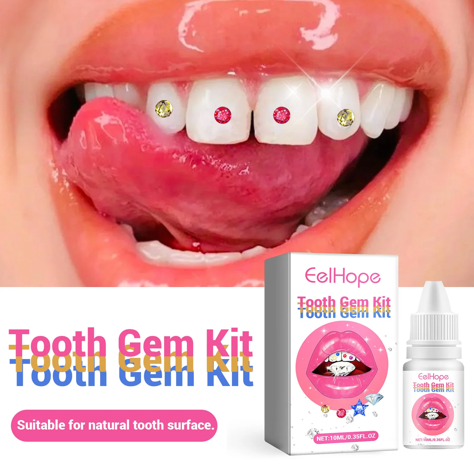 طقم مجوهرات الأسنان للتركيب ال - مراجعة Teeth Whitening Kit With Light وسعره