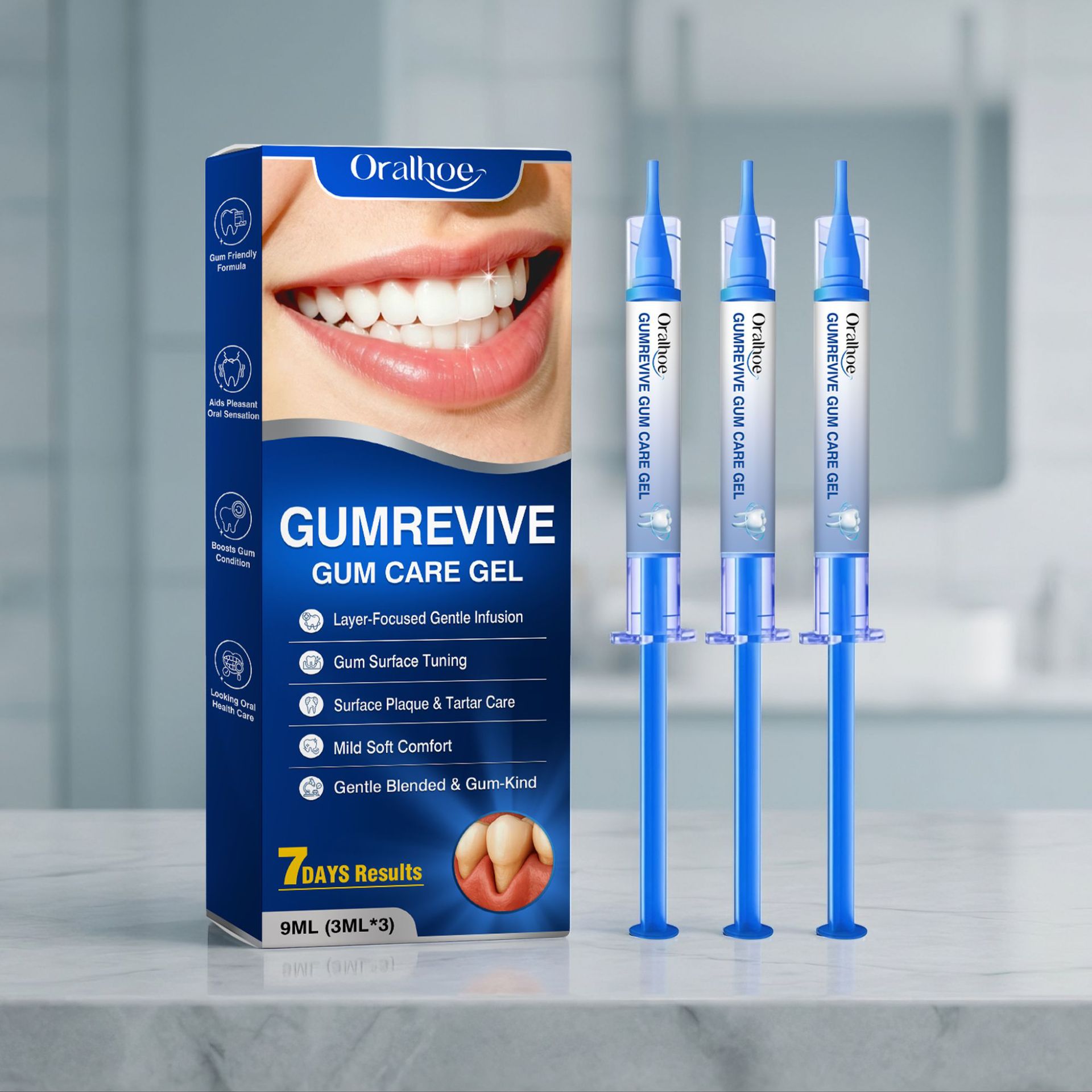 جل العناية بالفم، طقم 3 قطع من - مراجعة Teeth Whitening Kit At Home وسعره