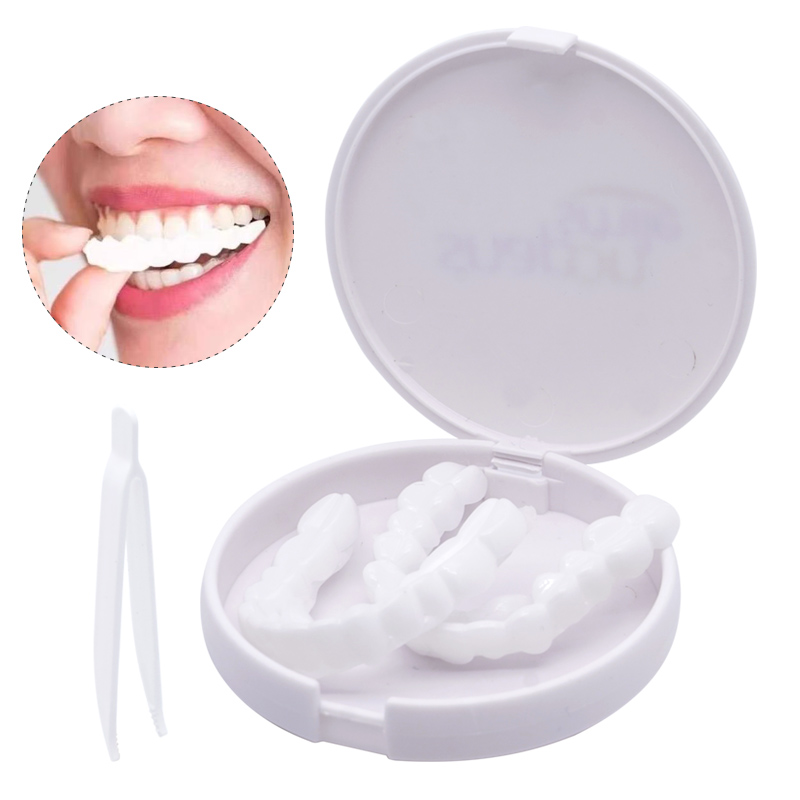 طقم أسنان مزيف لتبييض الفجوات  - مراجعة Teeth Whitening With Braces وسعره
