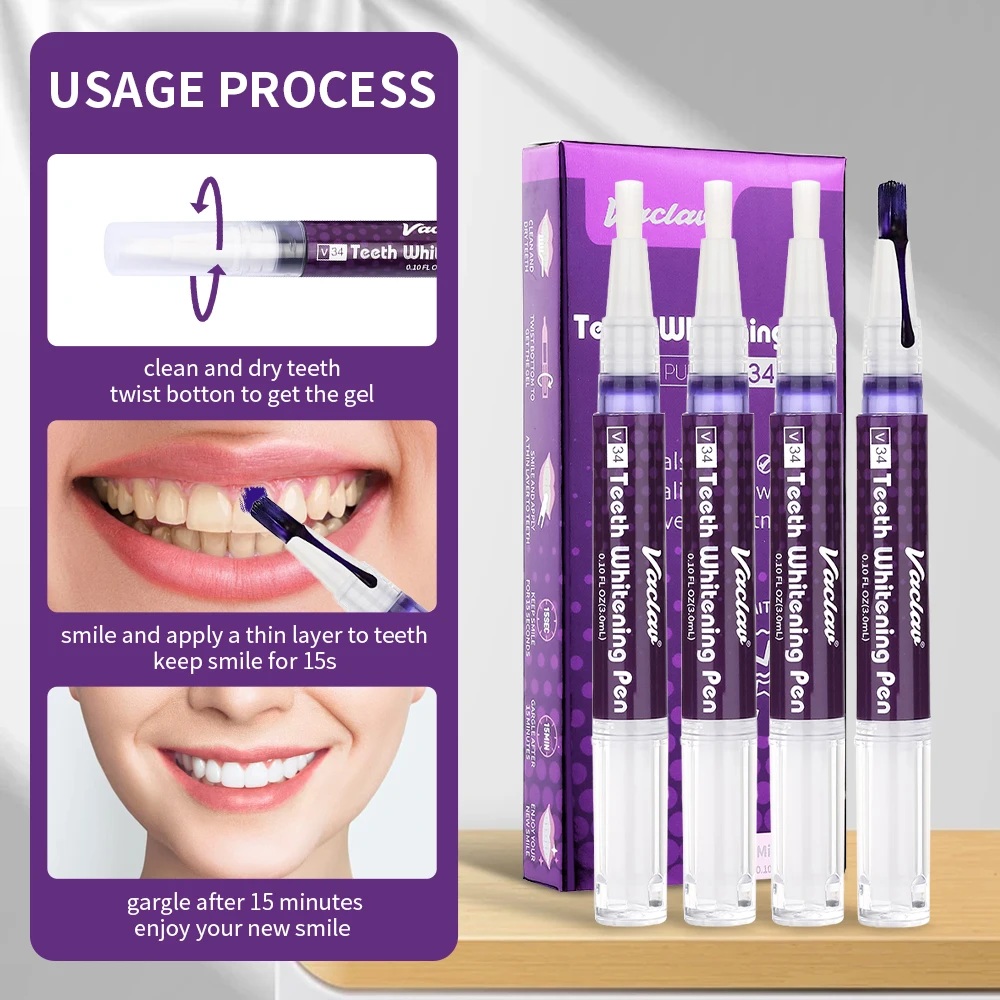 قلم جل تبييض الأسنان الأرجواني - مراجعة Teeth Whitening Crest وسعره